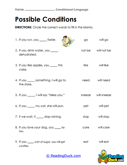 Real Chances Worksheet