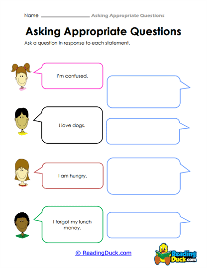 Response Queries Worksheet