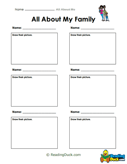 Family Frames Worksheet