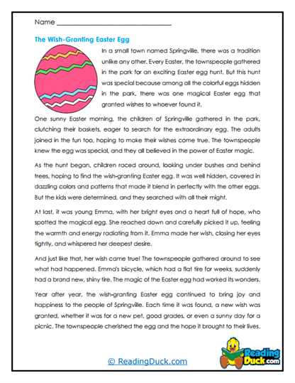 Magical Egg Hunt Worksheet