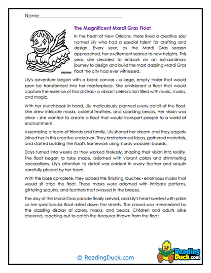Magnificent Float Worksheet