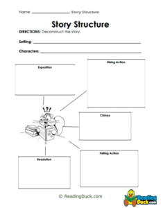 Story Structure Worksheets | Reading Skills | Reading Duck.com