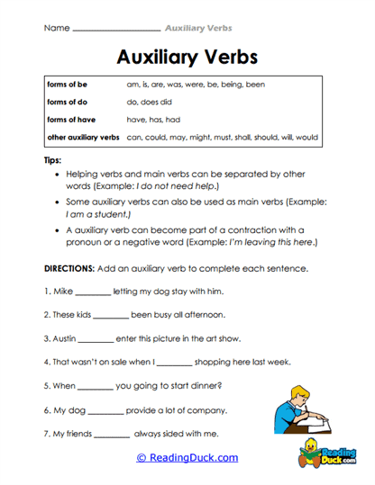 Verb Puzzle Worksheet