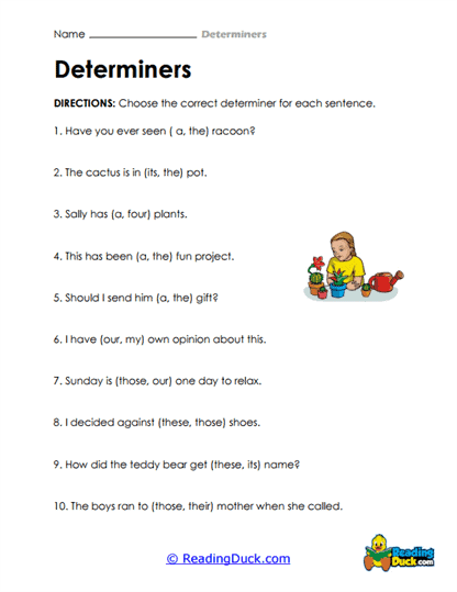 The Correct Choice Worksheet