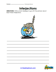 Interjection Worksheets | Grammar Skills | Reading Duck.com