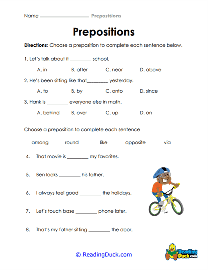 School Scene Worksheet