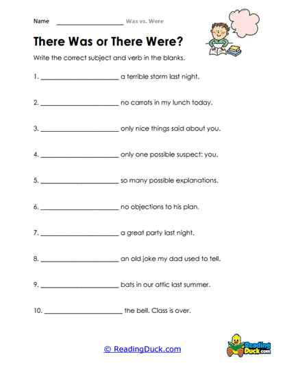 Stormy Sentences Worksheet