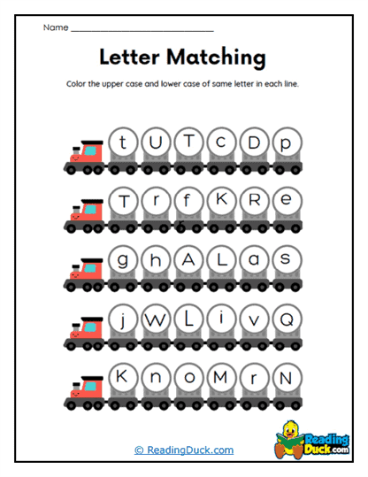 Train Match Worksheet