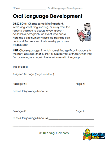 Passage Picker Worksheet