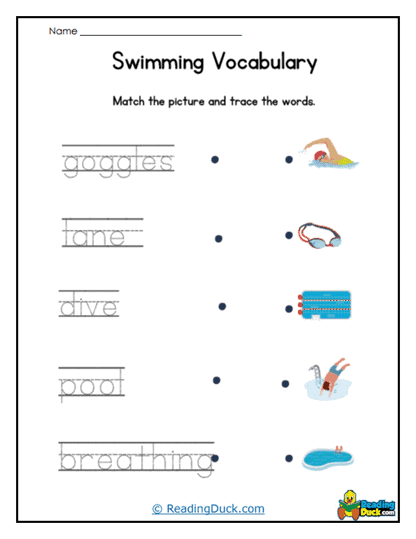 Word Relay Worksheet