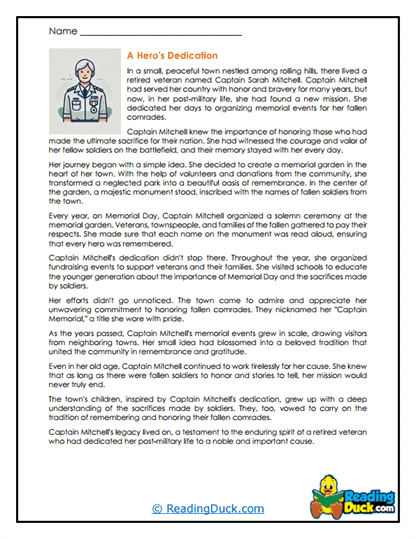 Memorial Garden Tribute Worksheet