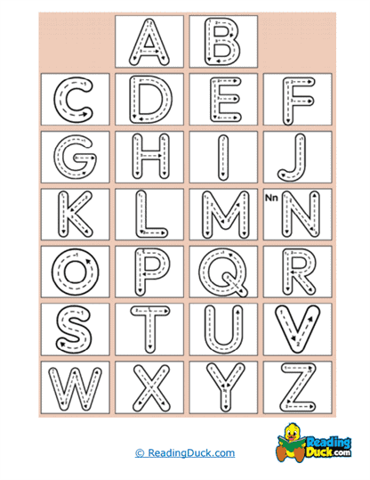 Tracing Letters Worksheet