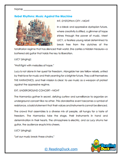 Rebel Rhythms Worksheet