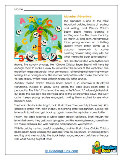 Alphabet Journey Worksheet