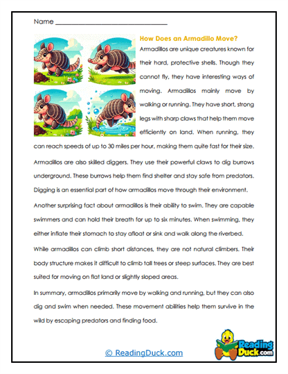 Speedy Steps Worksheet