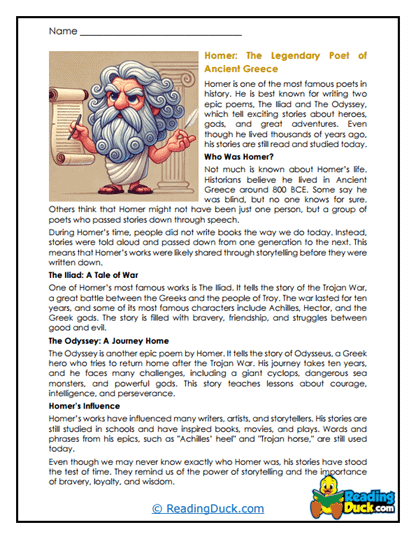 Epic Beginnings Worksheet