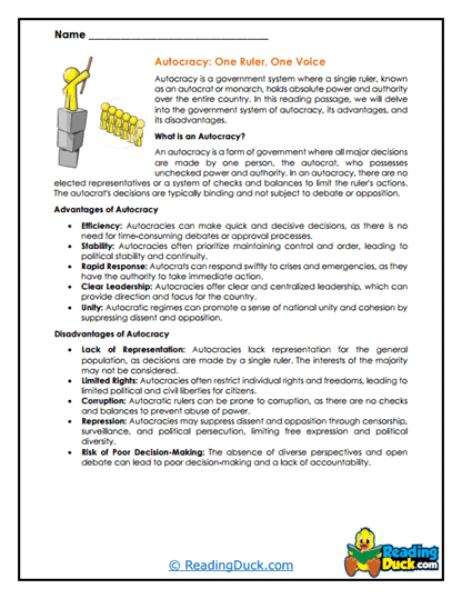 One Voice Worksheet