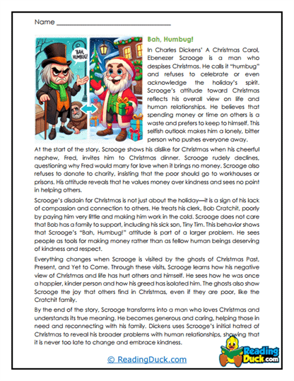 Humbug Mindset Worksheet