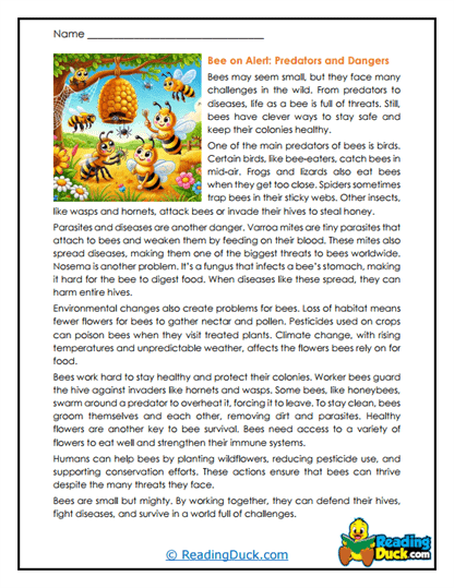 Danger Detectives Worksheet