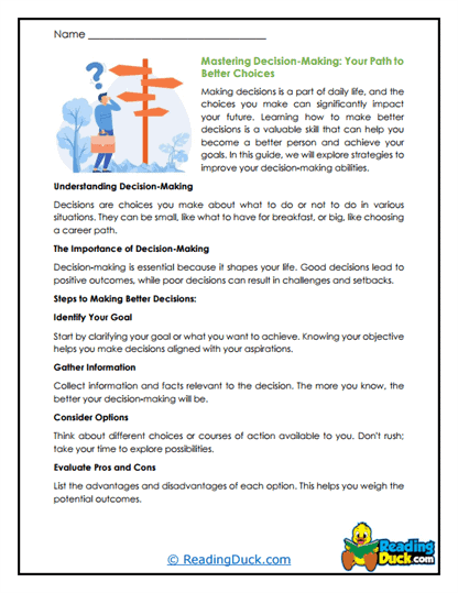 Worksheet