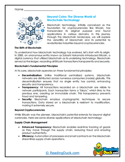 Tech Beyond Worksheet