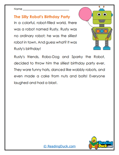 Robot Bash Worksheet