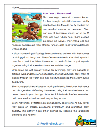 Obstacle Locomotion Worksheet