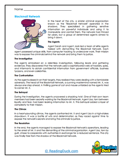 Shadowed Secrets Worksheet