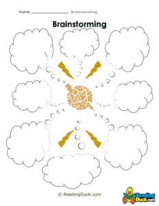 Brainstorming Worksheets | Language Arts | Reading Duck.com
