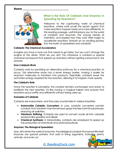 Speed Boosters Worksheet