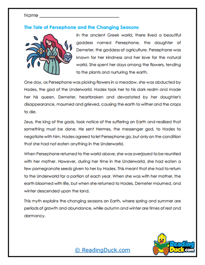 Season’s Change Worksheet