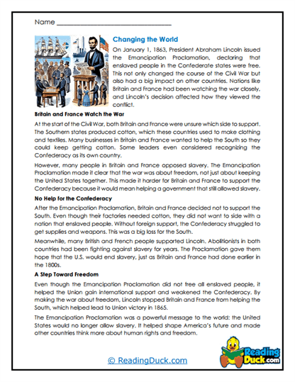 Global Impact Worksheet