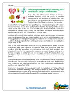 Animals Reading Comprehension Worksheets | Reading Duck.com