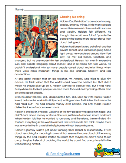 Seeking Purpose Worksheet