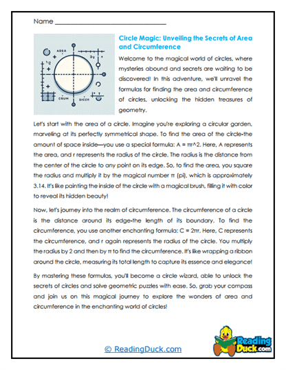 Circle Secrets Worksheet