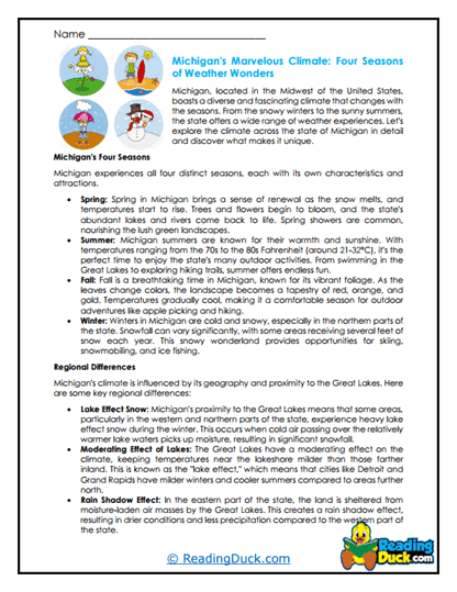 Weather Wonders Worksheet