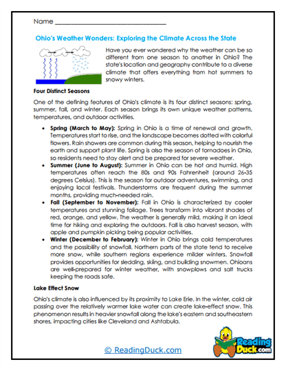 Weather Whirls Worksheet