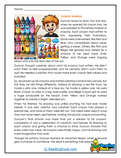 Solution Splash Worksheet