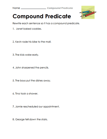 Sentence Builder Worksheet