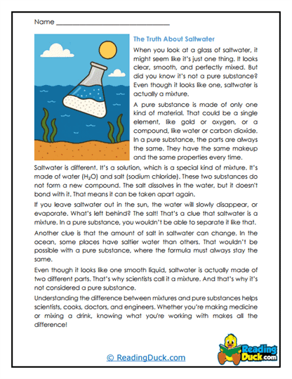 Why Water Is So Special Worksheet