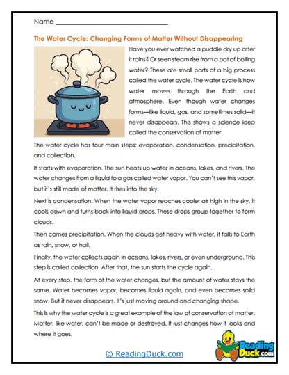 The Water Cycle Worksheet