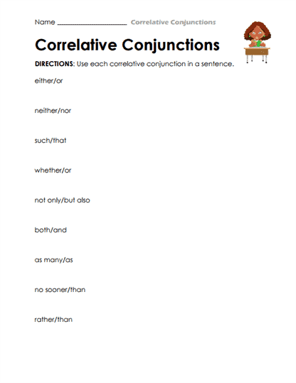 Sentence Creator Worksheet