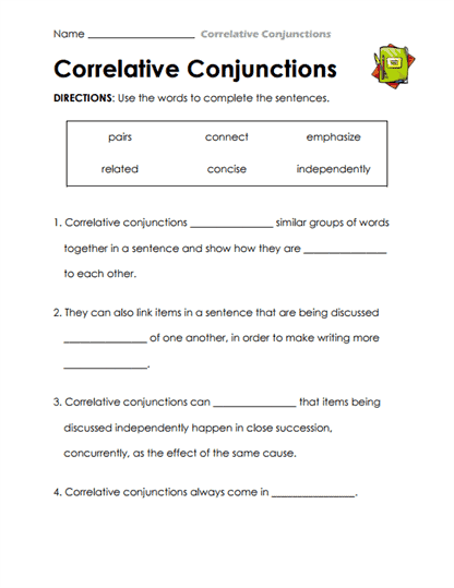Word Match Worksheet