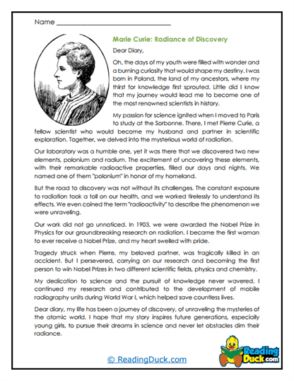 Radiant Discovery Worksheet