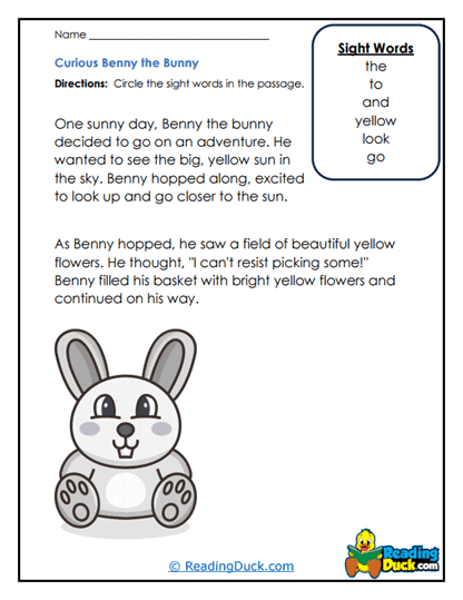 Sunny Adventure Worksheet