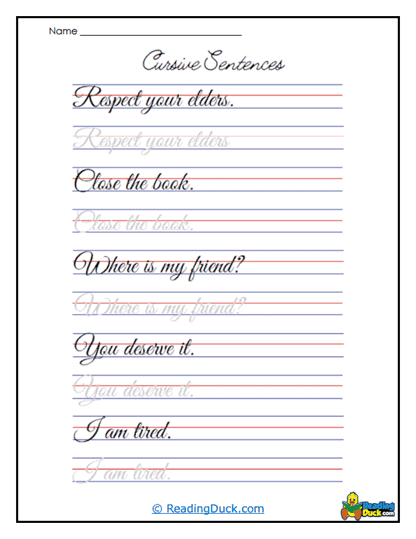 Respect and Rest Worksheet
