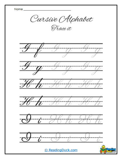 Looping Letters Worksheet