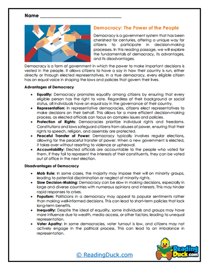 People Power Worksheet