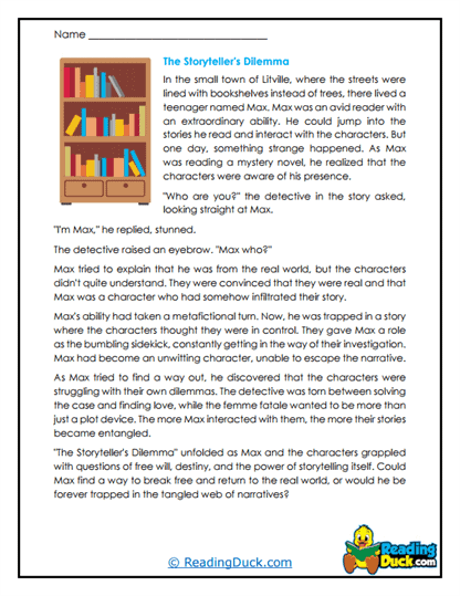 Storyteller's Dilemma Worksheet