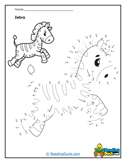 Zebra Zing Worksheet